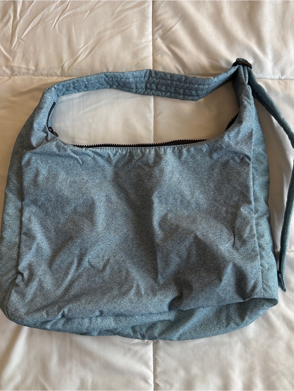 NWOT BAGGU Digital Denim Shoulder Bag